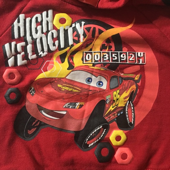DISNEY CARS HOODIE 12 month NWOT - Picture 2 of 4